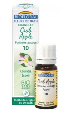 Biofloral Crab Apple - Manzano Silvestre 10 (Ánimo y Esperanza) Flores de Bach Bio Gránulos Sin Alcohol 9 g-1