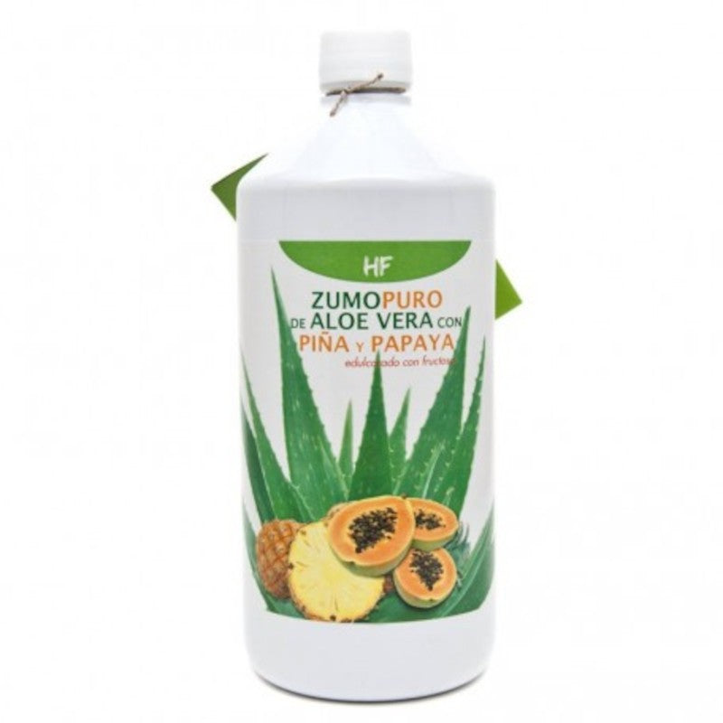 Herbofarm Zumo Puro de Aloe Vera con Papaya y Piña 100% Natural 1000 ml-1