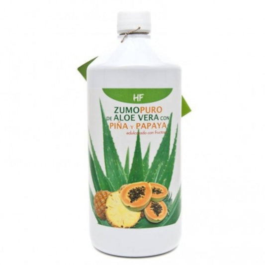 Herbofarm Zumo Puro de Aloe Vera con Papaya y Piña 100% Natural 1000 ml-1