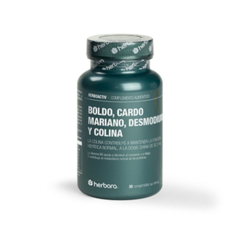 Herbora Hepactiv (Cardo Mariano + Boldo + Colina) 30 Cápsulas-1