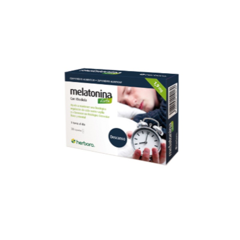 Herbora Melatonina Forte con Rhodiola 1 mg 30 Cápsulas-1