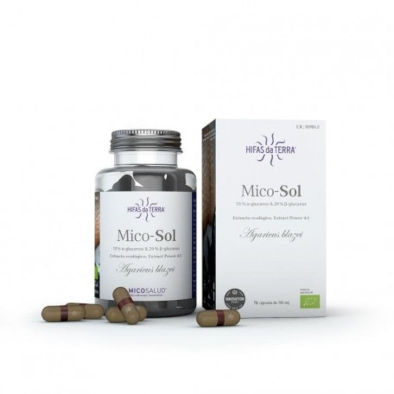 Hifas Da Terra Mico-Sol Extracto de Champiñón 70 Cápsulas-1