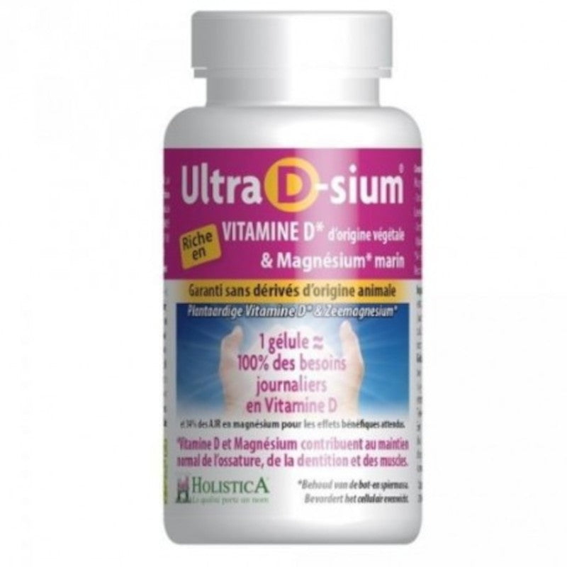 Holistica Ultra D-Sium Vitamina D + Magnesio 60 Perlas-1