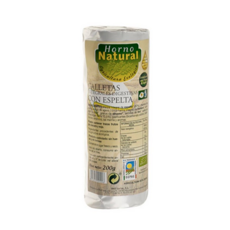Horno Natural Galletas Integrales Digestivas con Espelta 200 g-1