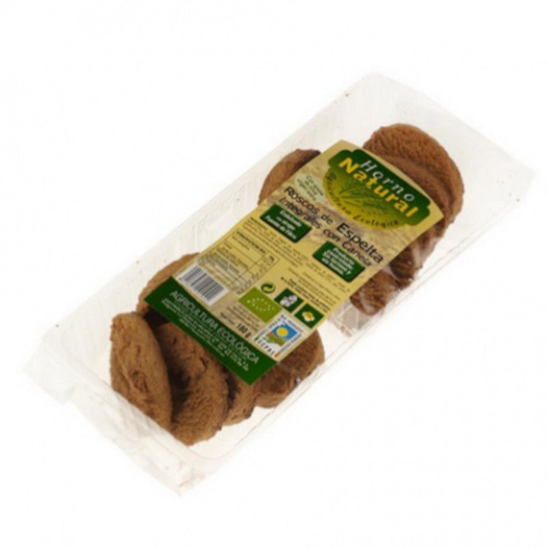 Horno Natural Roscos de Espelta Integrales con Canela Eco 180 g-1