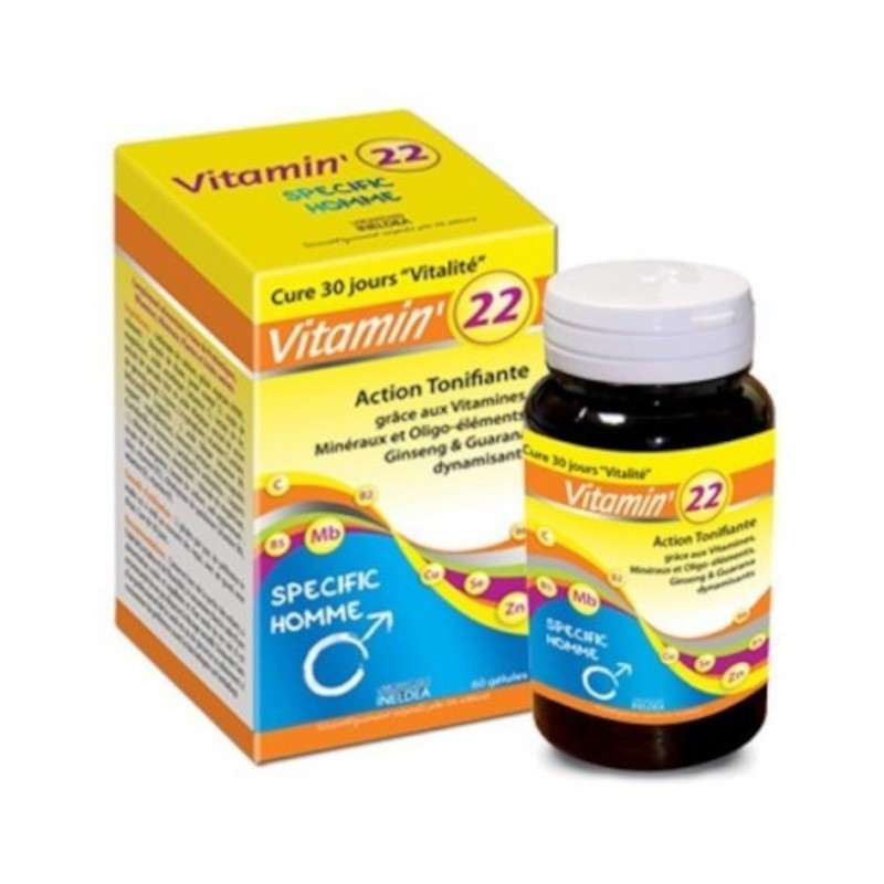 Ineldea Vitamin 22 Vitaminas-Oligo-Plantas Hombre 60 Cápsulas-1