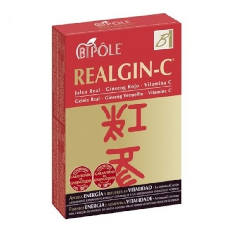 Intersa Bipole Realgin C (Jalea Real + Ginseng + Vitamina C) 20 Ampollas-1