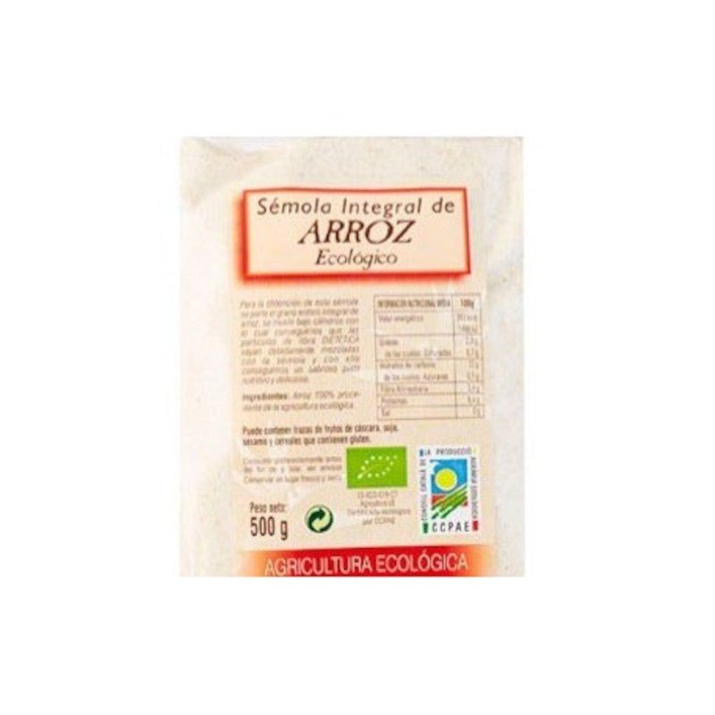 Int-Salim Sémola Integral Arroz Eco 1/2 kg-1