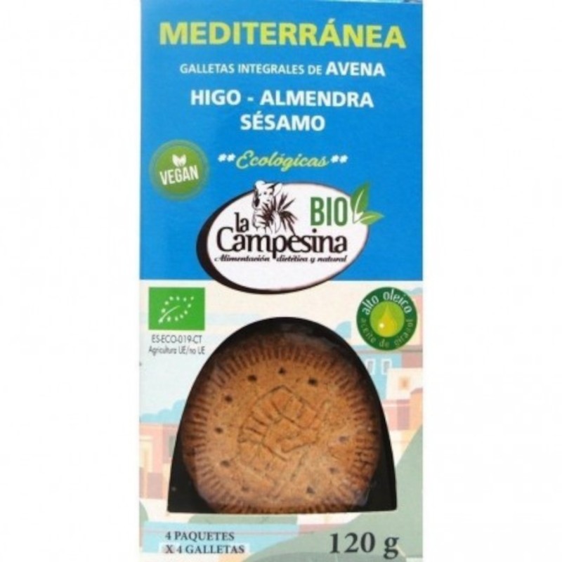 La Campesina Galleta Mediterránea Bio 120 g-1