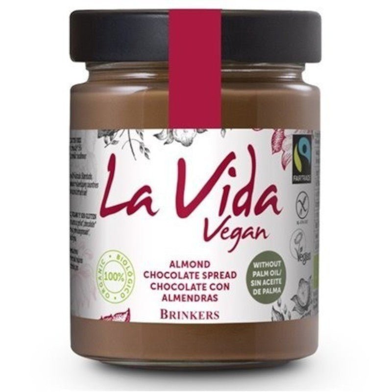 La Vida Vegan Crema de Chocolate con Almendras 270 g-1