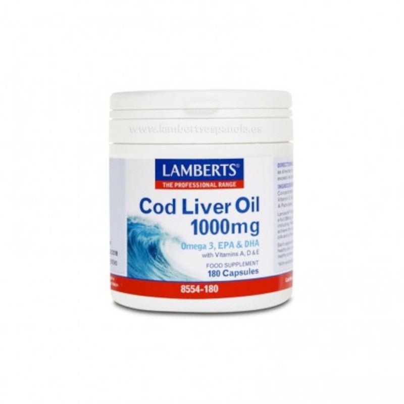 Lamberts Aceite de Hígado de Bacalao 1000 mg 180 Cápsulas-1