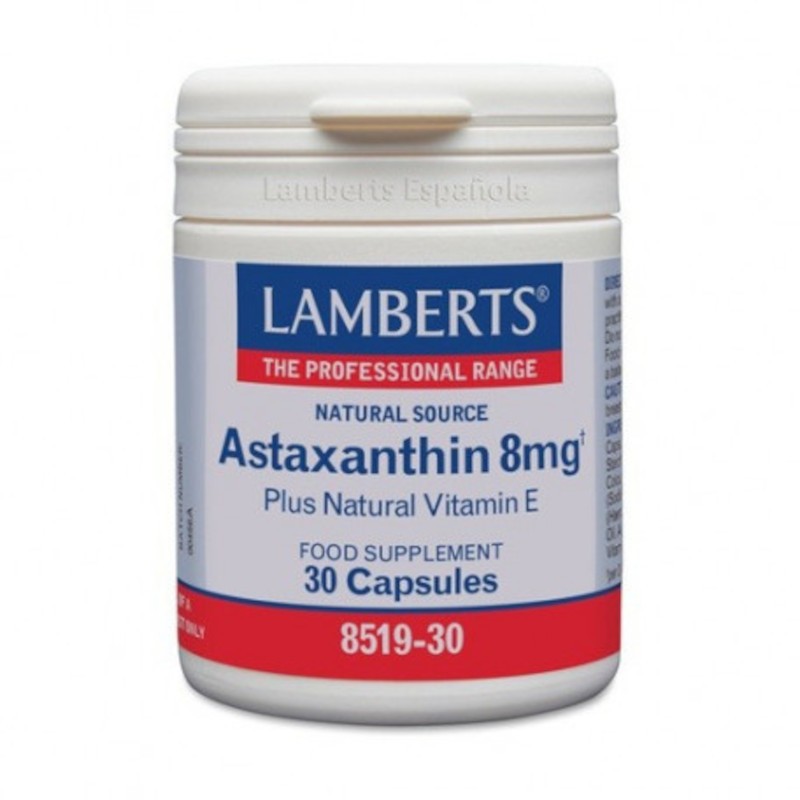 Lamberts Astaxantina 8 mg con Vitamina E 30 Cápsulas-1