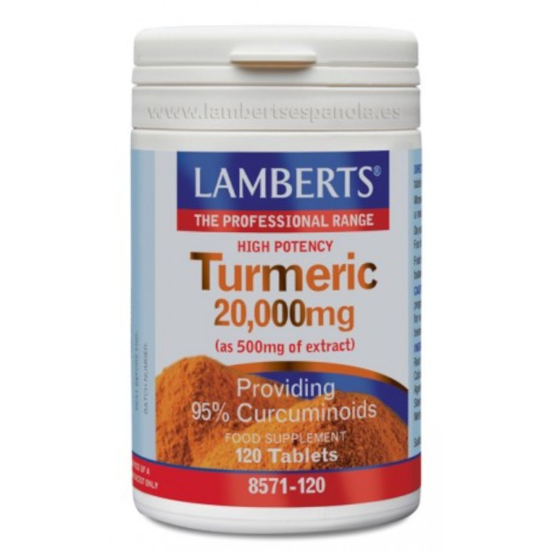 Lamberts Cúrcuma (95% de Curcumina) 20000 mg 120 Comprimidos-1