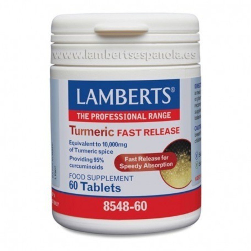 Lamberts Cúrcuma de Liberación Rápida 60 Comprimidos-1