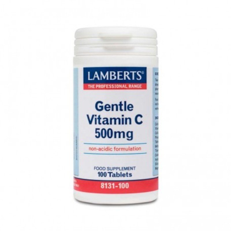 Lamberts Gentle Vitamina C (no ácida) 500 mg 100 Comprimidos-1