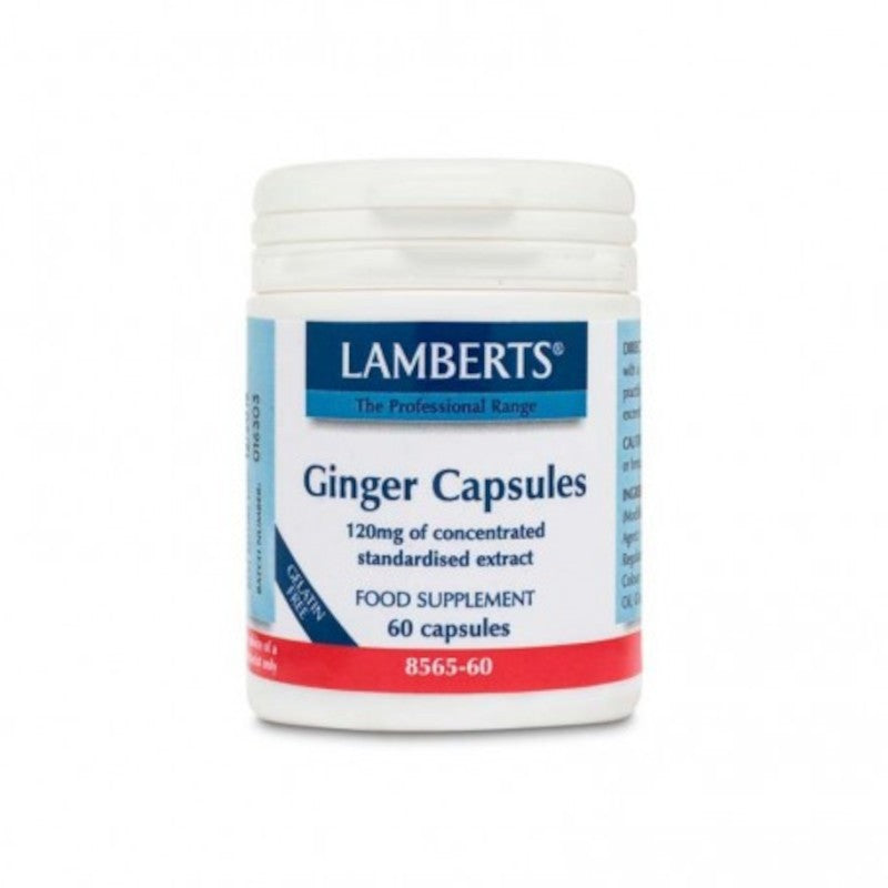 Lamberts Ginger Jengibre 60 Cápsulas-1