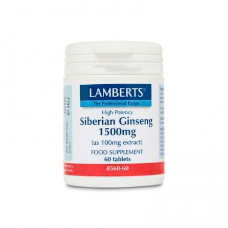 Lamberts Ginseng Siberiano 1500 mg 60 Comprimidos-1