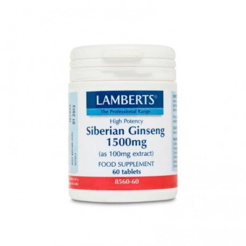 Lamberts Ginseng Siberiano 1500 mg 60 Comprimidos-1