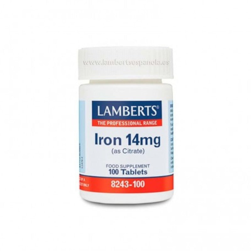 Lamberts Hierro (Citrato) 14 mg 100 Comprimidos-1