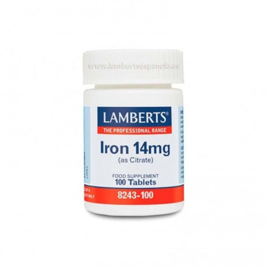 Lamberts Hierro (Citrato) 14 mg 100 Comprimidos-1