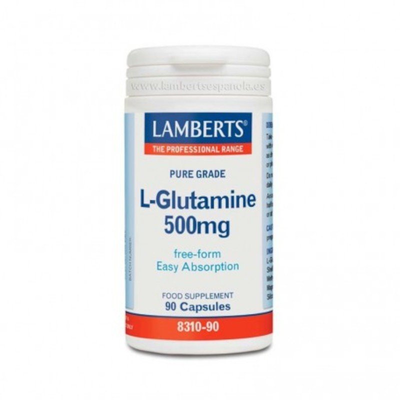 Lamberts L-Glutamina 500 mg 90 Cápsulas-1