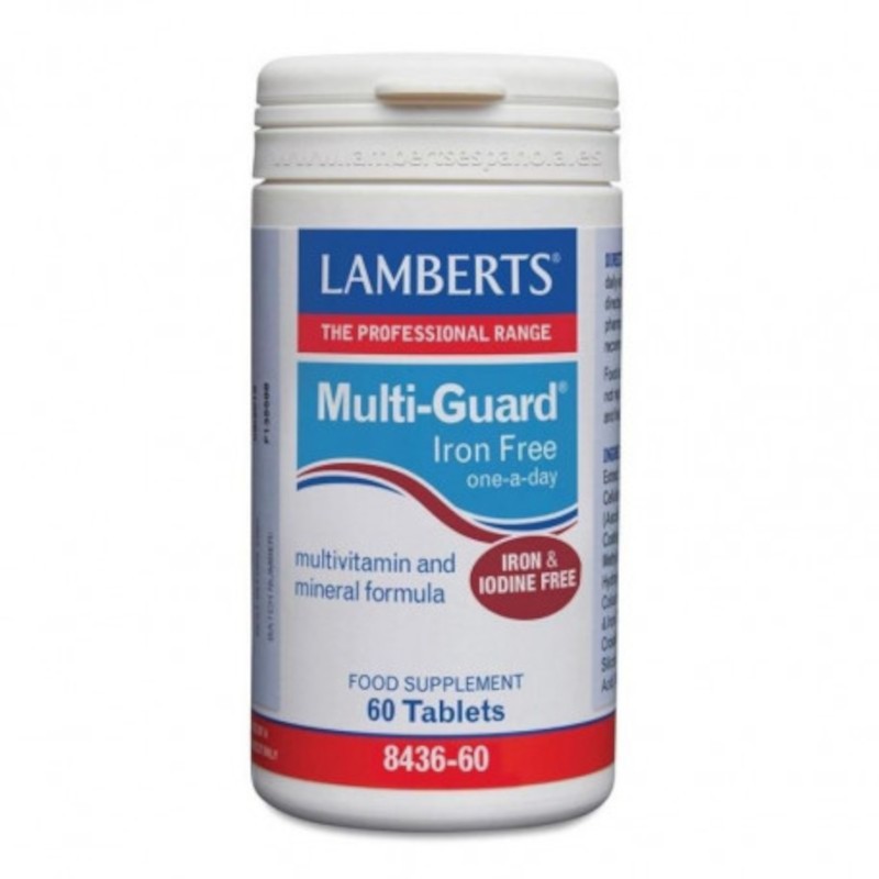 Lamberts Multiguard Iron Free 60 comprimidos-1
