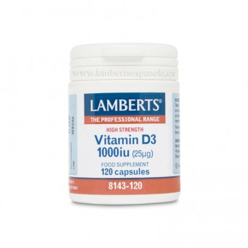Lamberts Vitamina D3 1000 UI 120 Cápsulas-1