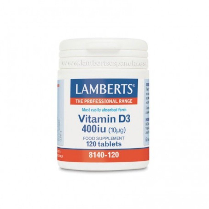 Lamberts Vitamina D3 400 UI 120 Comprimidos-1