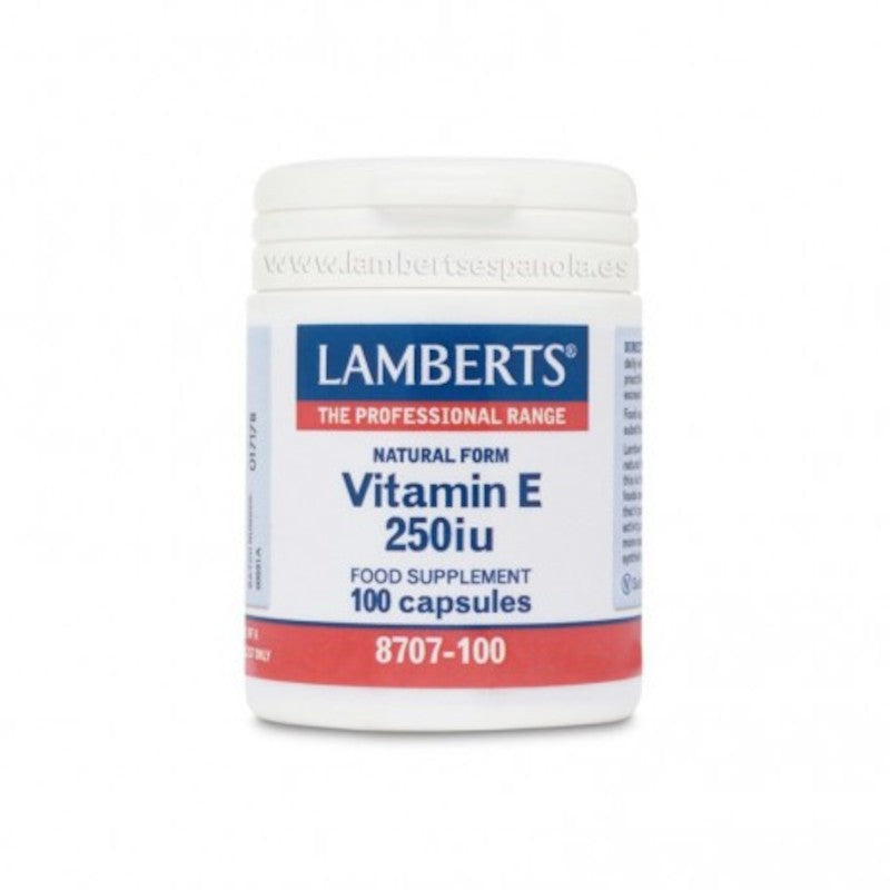 Lamberts Vitamina E Natural 250 UI 100 Cápsulas-1