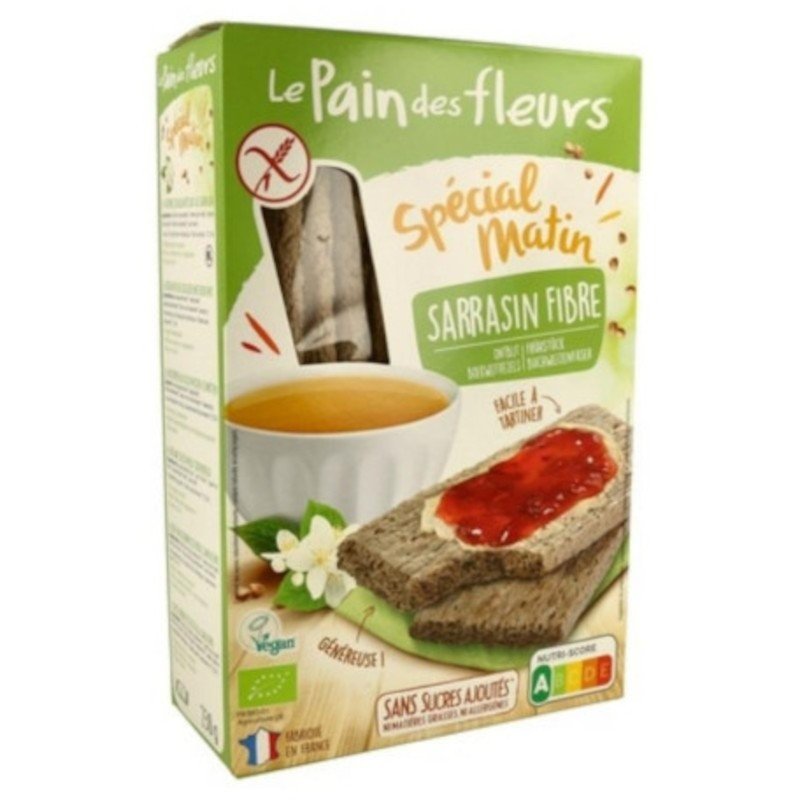 Le Pain Des Fleurs Tostada Sarraceno Special Matin Sin Gluten Bio Vegan 230 g-1