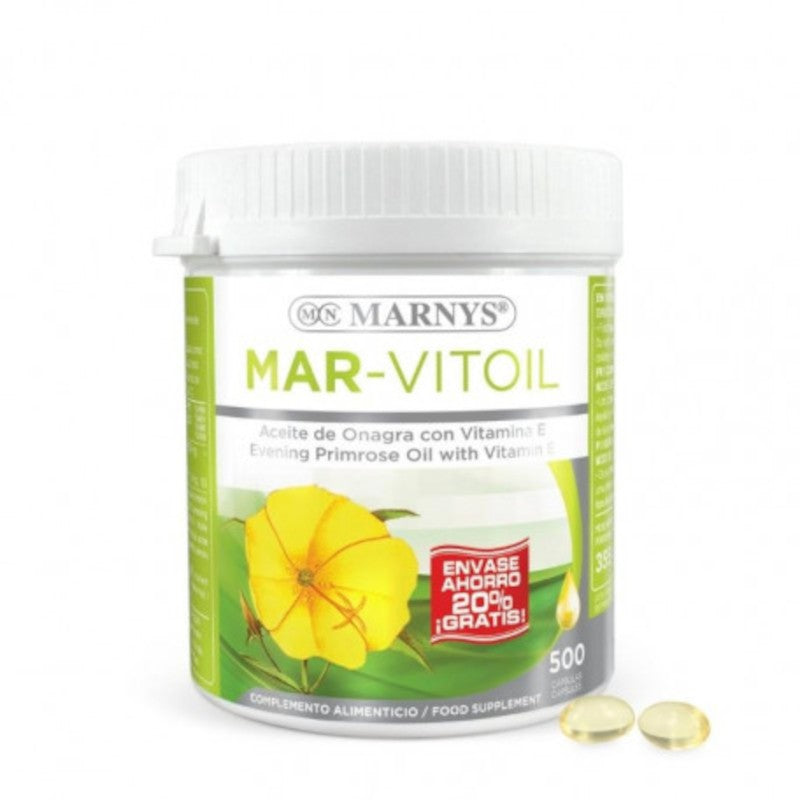 Marnys Aceite de Onagra (Mar-Vitoil) 500 mg 500 Perlas-1