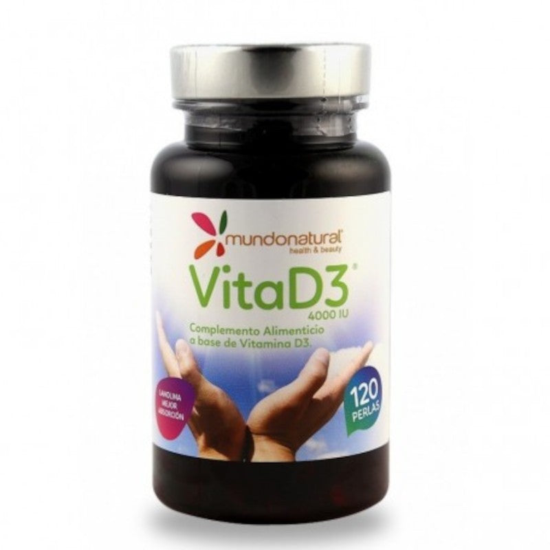 Mundo Natural Vitamina D3 4000 UI 120 Cápsulas-1