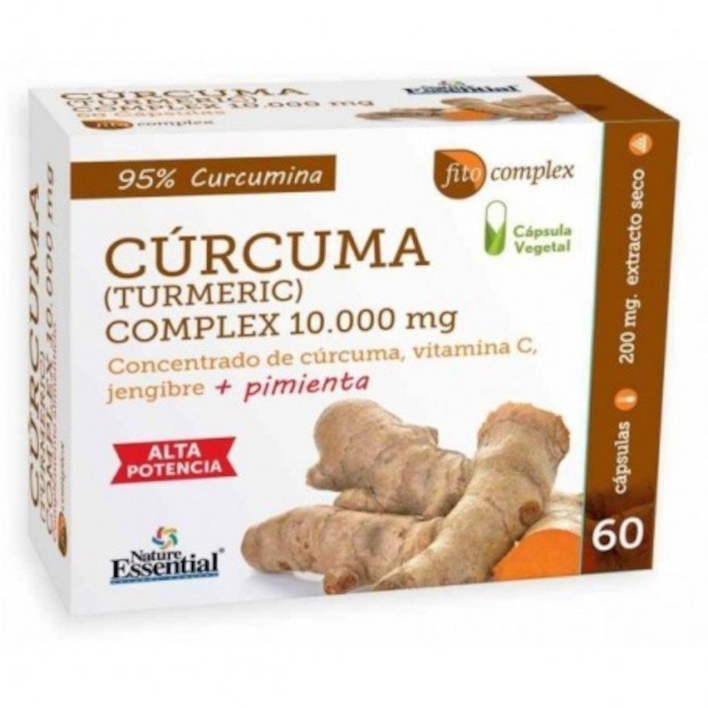 Nature Essential Cúrcuma Complex Jengibre + Pimienta 60 Cápsulas-1