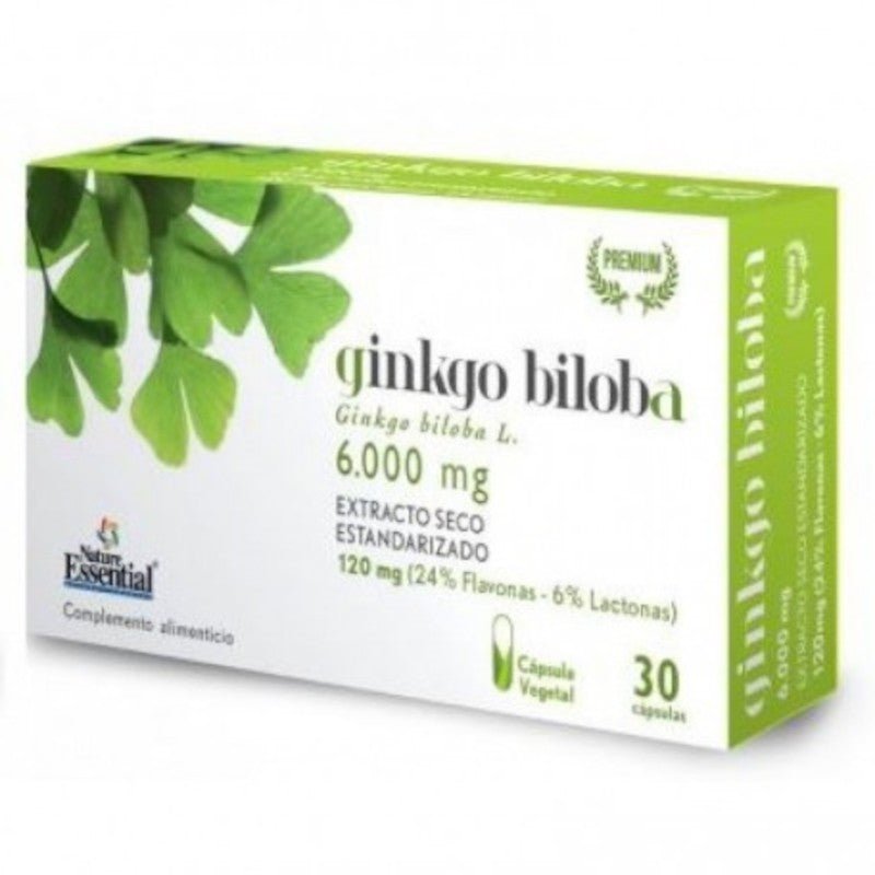 Nature Essential Ginkgo Biloba 6000 mg 30 Cápsulas-1