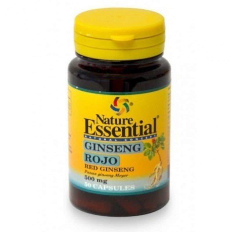 Nature Essential Ginseng Rojo Ext Seco 500 mg 50 Cápsulas-1