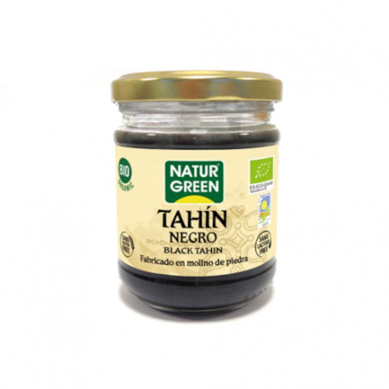 Naturgreen Tahín y Sésamo Negro Bio 180 g-1