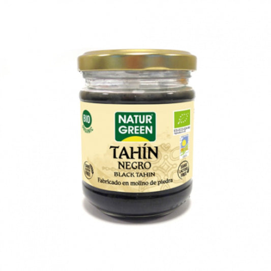 Naturgreen Tahín y Sésamo Negro Bio 180 g-1