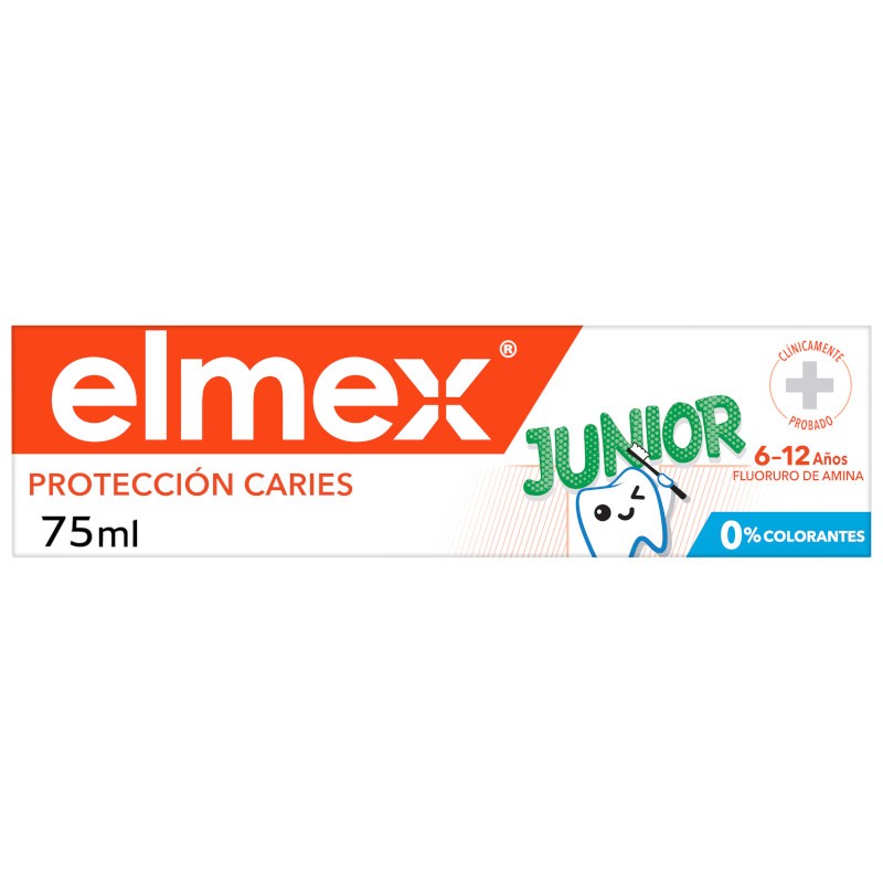 ELMEX Pasta de Dientes Anticaries Junior 6-12 años 75ml-12