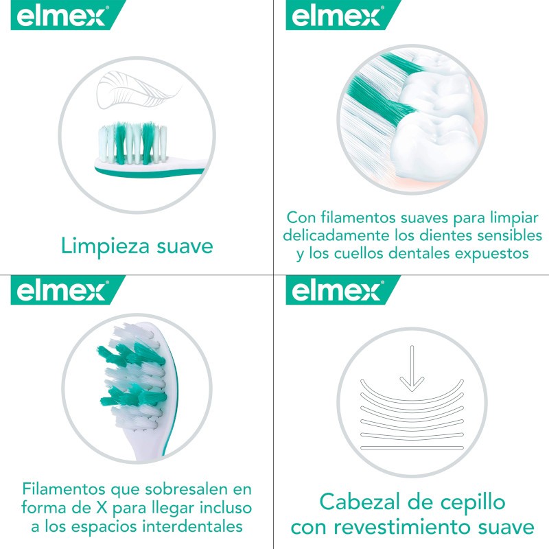 ELMEX Sensitive Cepillo de Dientes Sensibles Suave-3