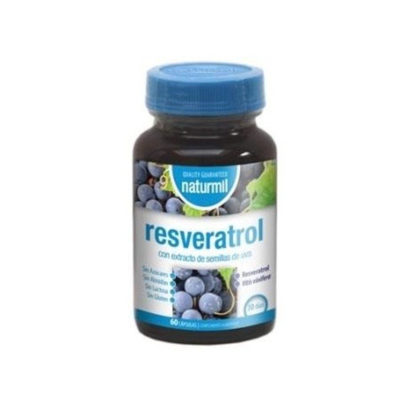 Naturmil Resveratrol Complex con Extracto de Semilla de Uva 60 Cápsulas-1
