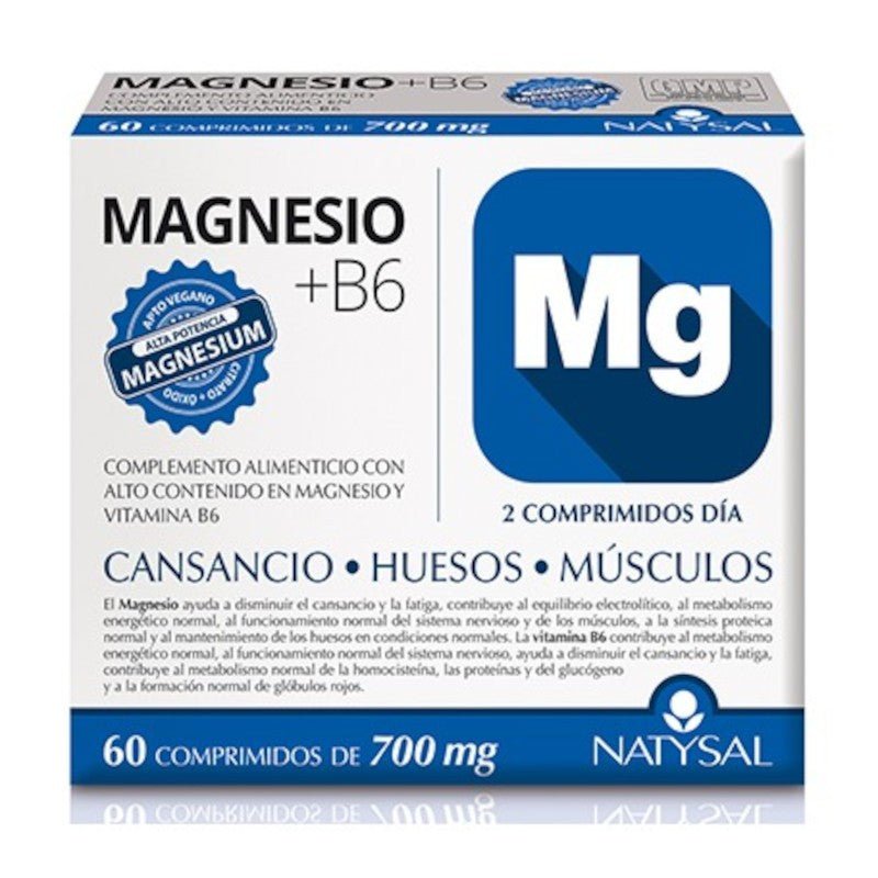 Natysal Magnesio + B6 700 mg 60 Comprimidos-1