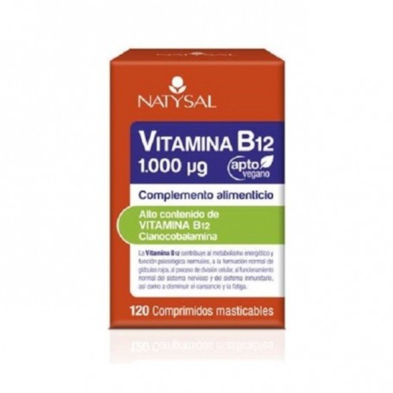 Natysal Vitamina B12 1000 mcg 120 Comprimidos-1