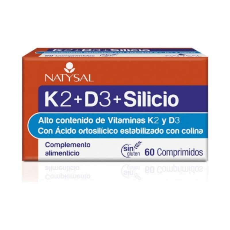 Natysal Vitamina K2 + D3 + Silicio 60 Comprimidos-1
