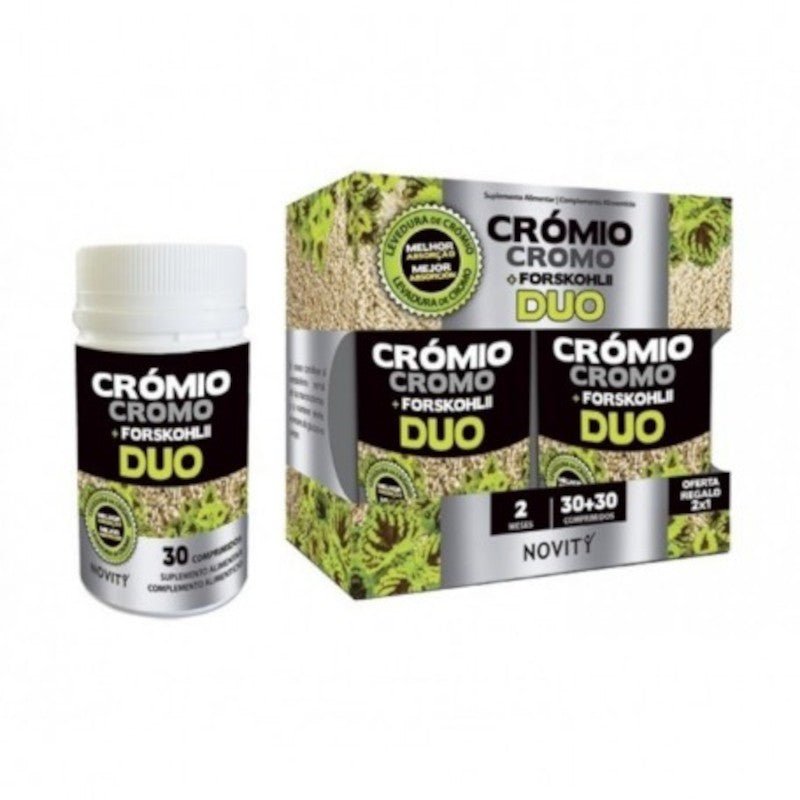 Novity Cromo + Forskohlli Dúo 30+30 Comprimidos-1