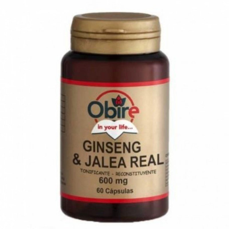 Obire Ginseng + Jalea Real 600 mg 60 Cápsulas-1