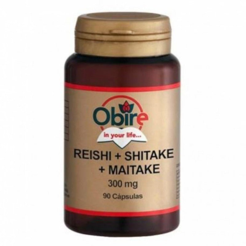Obire Reishi + Shiitake + Maitake 300 mg 90 Cápsulas-1