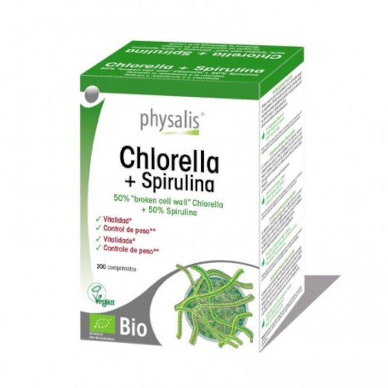 Physalis Chlorella + Spirulina 200 Comprimidos-1