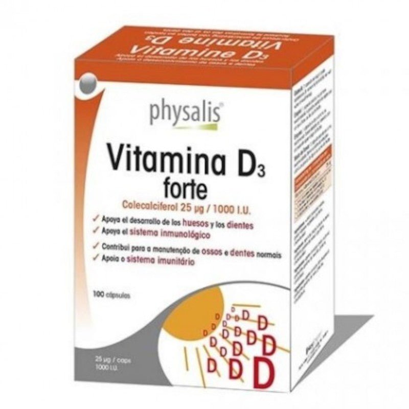 Physalis Vitamina D3 Forte 100 Cápsulas-1