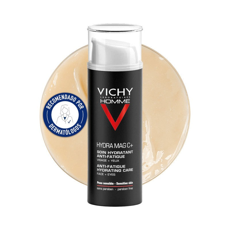 VICHY Homme Hydra Mag C+ Hidratante Anti-Fatiga Rostro y Ojos 50ml-1
