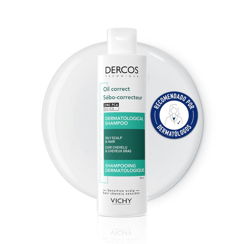 VICHY Dercos Champú Sebo Control Cabellos Grasos 200ml-1